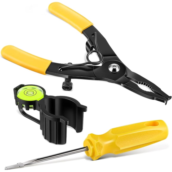 3 in 1 Sprinkler Head Tool Kit Include Rotor Adjustment Tool, Rotor Hold Up Tool with Level, Spray Head Pull Up Tool Compatible with RainBird Sprinkler Head and Pop Up Sprinklers