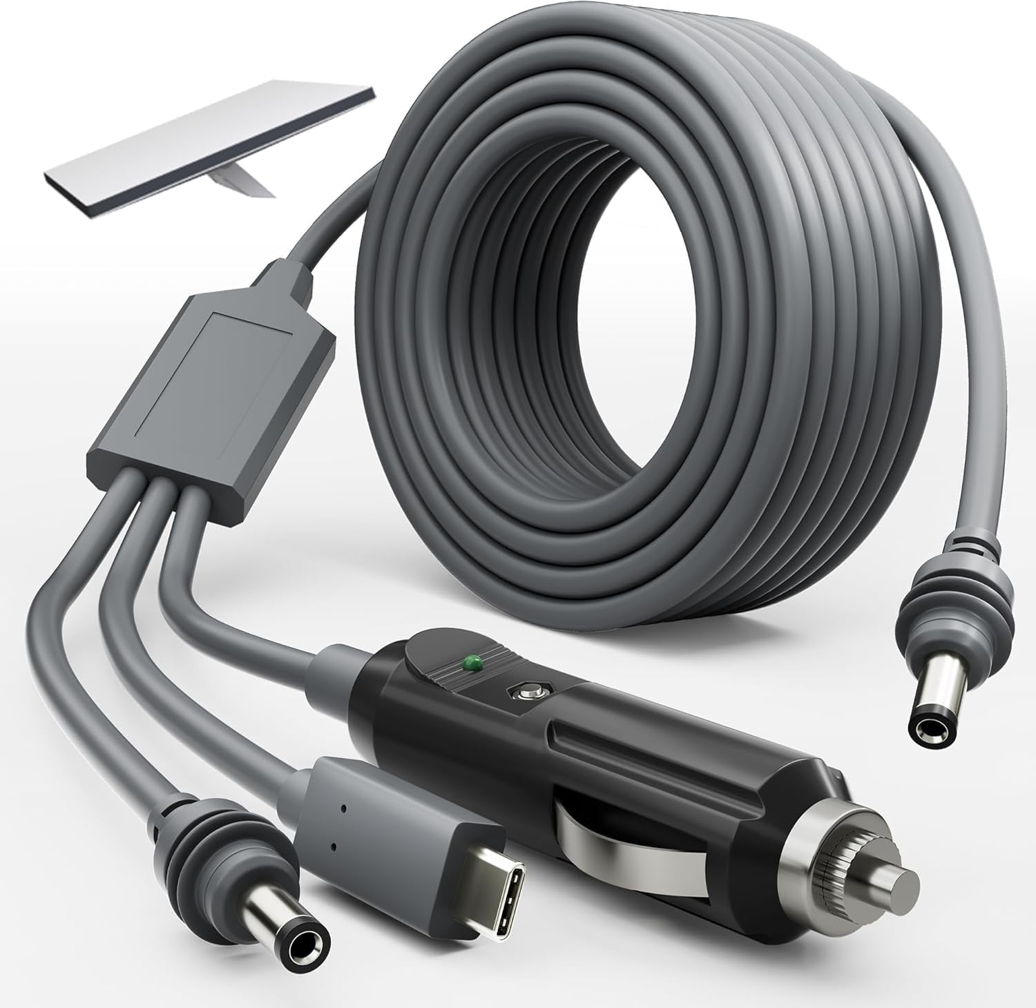 3 in 1 Starlink Mini Cable 16.4FT/ 5M, High-Speed USB C/Car Charger/DC to DC Replacement Cable for Starlink Mini Power, Waterproof Extension Power Accessories 5M