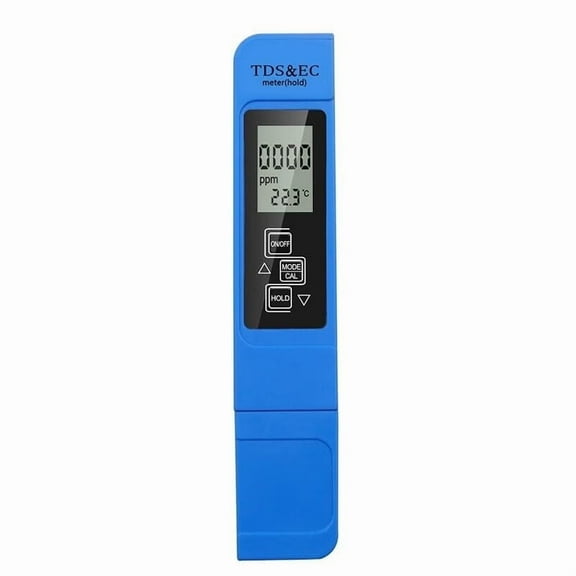 3 in 1 TDS Meter & EC Meter,High Accuracy TDS Meter Digital Water Tester,Easy to Use 0-9990 PPM Meter Water Test Kit,Compact Water Tester for Drinking Water,Hydroponics,Plants,Aquarium and Pool