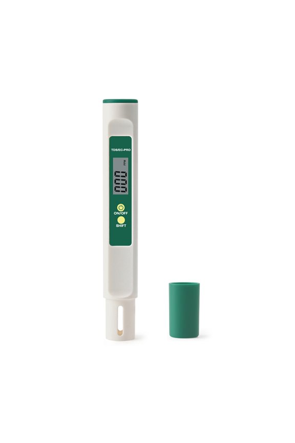3 In 1 Temp TDS EC Meter Digital Water Quality Purity Tester Portable Temperature Test Pen Detector For Drinking Water Aquarium ,Accurate - GREEN_WITHOUT BOX