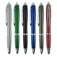 thumbnail image 1 of 3-1 Twist Action Multi-Function, Ball Point Black Ink Pen, Capacitive Stylus Touchscreen Devices, LED Flashlight, Medical Pen Light Home,Work,Doctors Nurses SyPen Multi-Color 6-Pack, 1 of 7