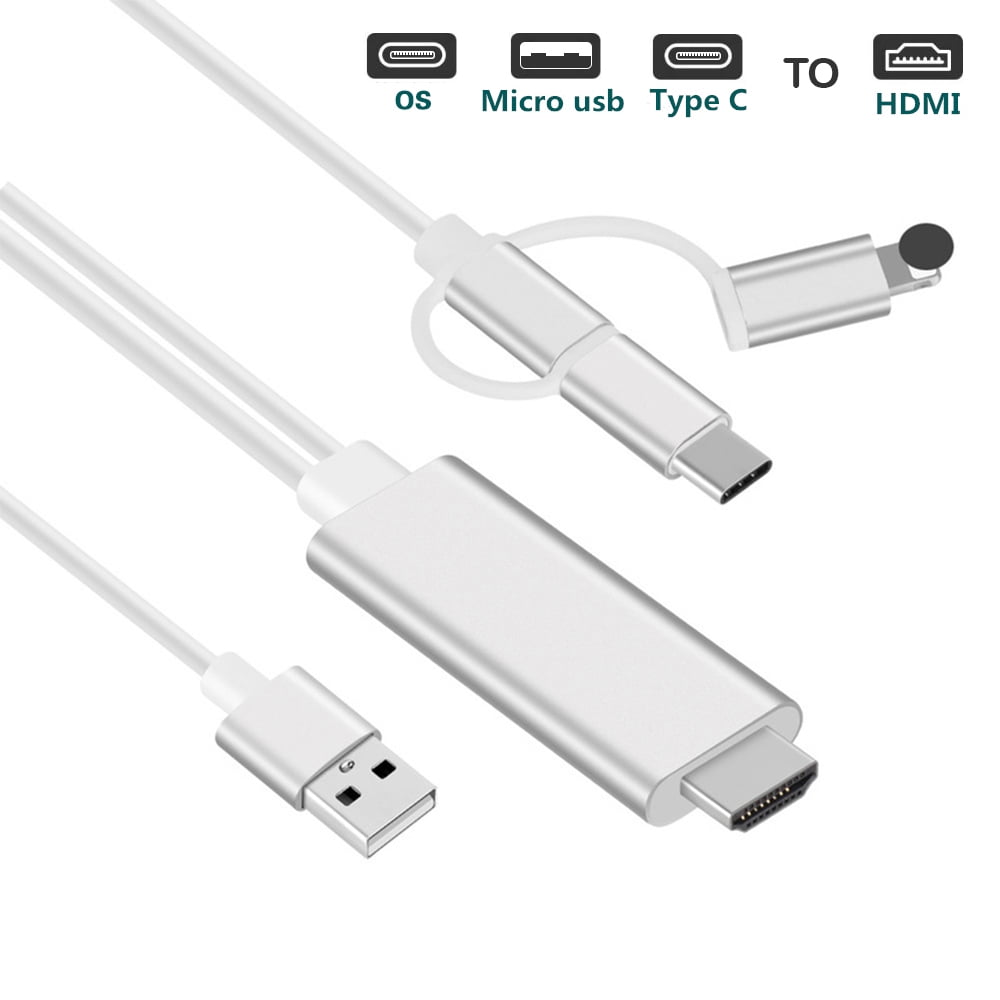 3FT 1080P MHL USB to HDMI HD TV HDTV Cable Adapter For Android iPhone  Samsung LG