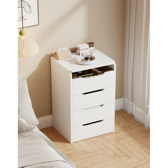 3 in 1 Vanity Desk with Plip Top Mirror, Small Make Up Vanity Set with Visible Glass Desktop, Compact Makeup Vanity with 3 Drawers, Cushioned Tool, Dressing Table for Bedroom ( BACK TO SCHOOL )
