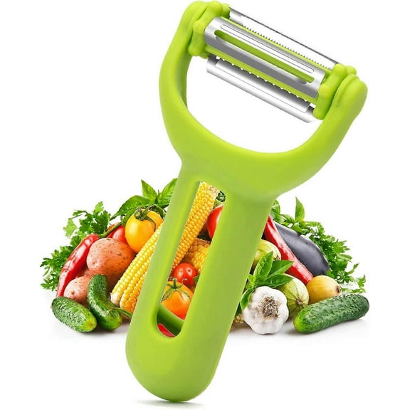 3 in 1 Vegetable Potato Peelers, Vegetable Peeler, Veggie Salad, Apple Zucchini Veggie Peeler Fruit Carrot Veggie Peeler Set, Y & I Shaped Stainless S