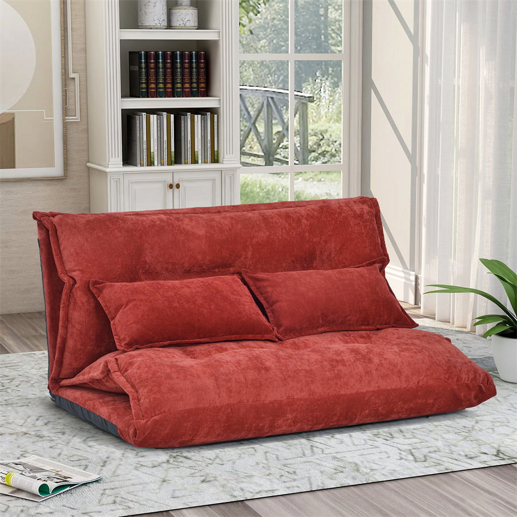 Small red sofa bed online