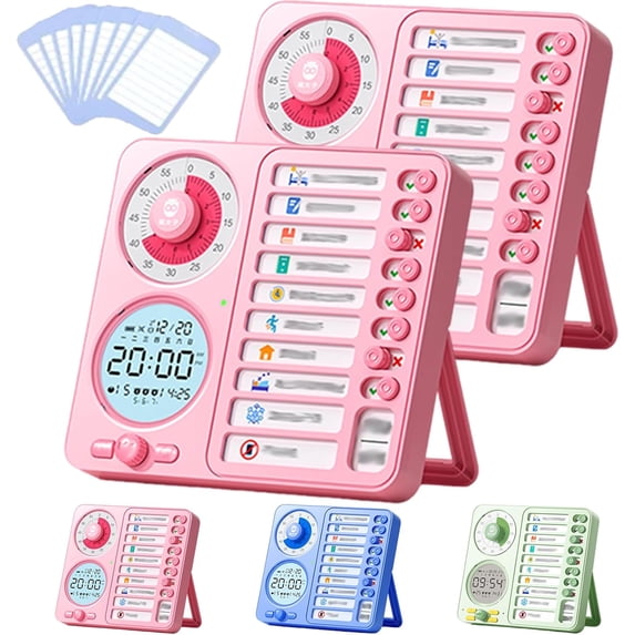 3 in 1 Visual Timer for Kids, Visual Schedule with Timer & Checklist ...