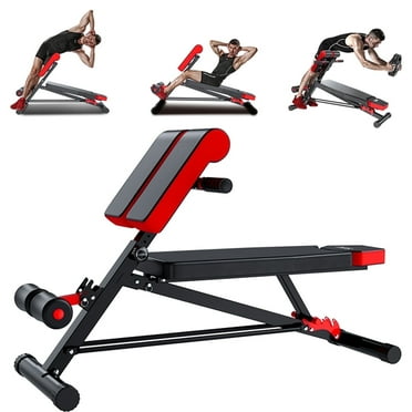 3 in 1 Weight Bench, 800lb, Roman Chair, Sit Up Bench, Workout Bench , Adjustable Strength Training Bench for Full Body Workout with Handle, Abdomen Core and Comprehensive Glute Training