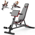 thumbnail image 1 of BAOKALER Weight Bench, 1000LBS Max Load, 8 in 1 Dumbbell Bench with Adjustable Seat Angles, Incline, Decline, and Flat Bench Roman Chair for Full Body Home Gym Workout, 1 of 10