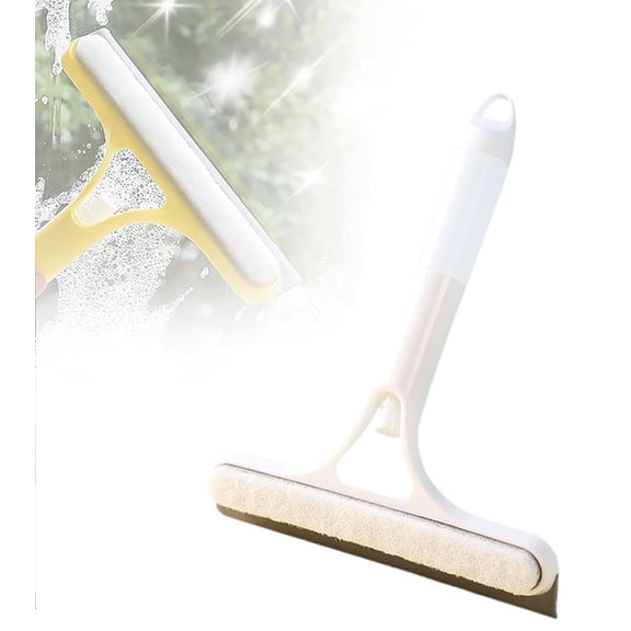 3 in 1 Window Cleaning Scraper, 2025 New Squeegee for Shower Glass, 3 in 1 Spray Function for Glass Doors for Windows Glass, Mirrors Scraper, Brush. All-Purpose Window Cleaner Tool