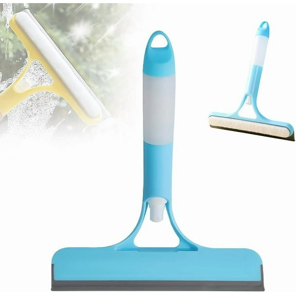 YEPOLERCE 3 in 1 Window Cleaning Scraper, 2025 New Squeegee for Shower Glass, 3 in 1 Spray Squeegee, Window Squeegee Cleaner Tool with Spray Bottle for Car Home Kitchen Window Glasses