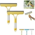 thumbnail image 1 of 3 in 1 Window Cleaning Scraper, All-Purpose Spray Window Squeegee Cleaner Tool with Spray Bottle, Sponge Wipe, Silicone in One Cleaning Brush, for Car, Home, Kitchen Win Dow, 1 of 7