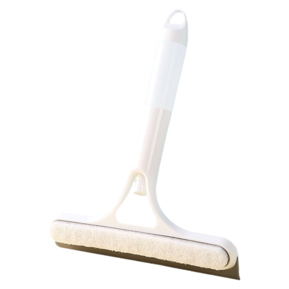 3 in 1 Window Cleaning Scraper,Handheld Window Cleaner and Scrubber with Spray,8.26x10.23 inch All-Purpose Window Cleaner Tool for Window,Walls,Car Windshields,Bathrooms,Kitchens (White)