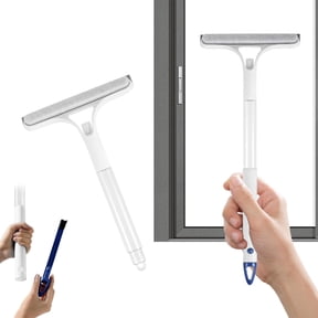 3 In 1 Window Cleaning Squeegee, Shower Glass Door Scraper, All Purpose Window Cleaner, Sprayer Scrubber Squeegee, Car Windshield Cleaner Tool, Multi Surface Cleaning Scraper, Home Bathroom Cleaner