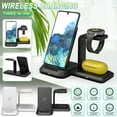 thumbnail image 1 of 3 in 1 Wireless Charger Detachable for Series and Headphone, Watch, Wireless Charger, Wireless Charging Rack, Electronic Device Charging Station, for Daily Device Charging and Storage(Black), 1 of 6