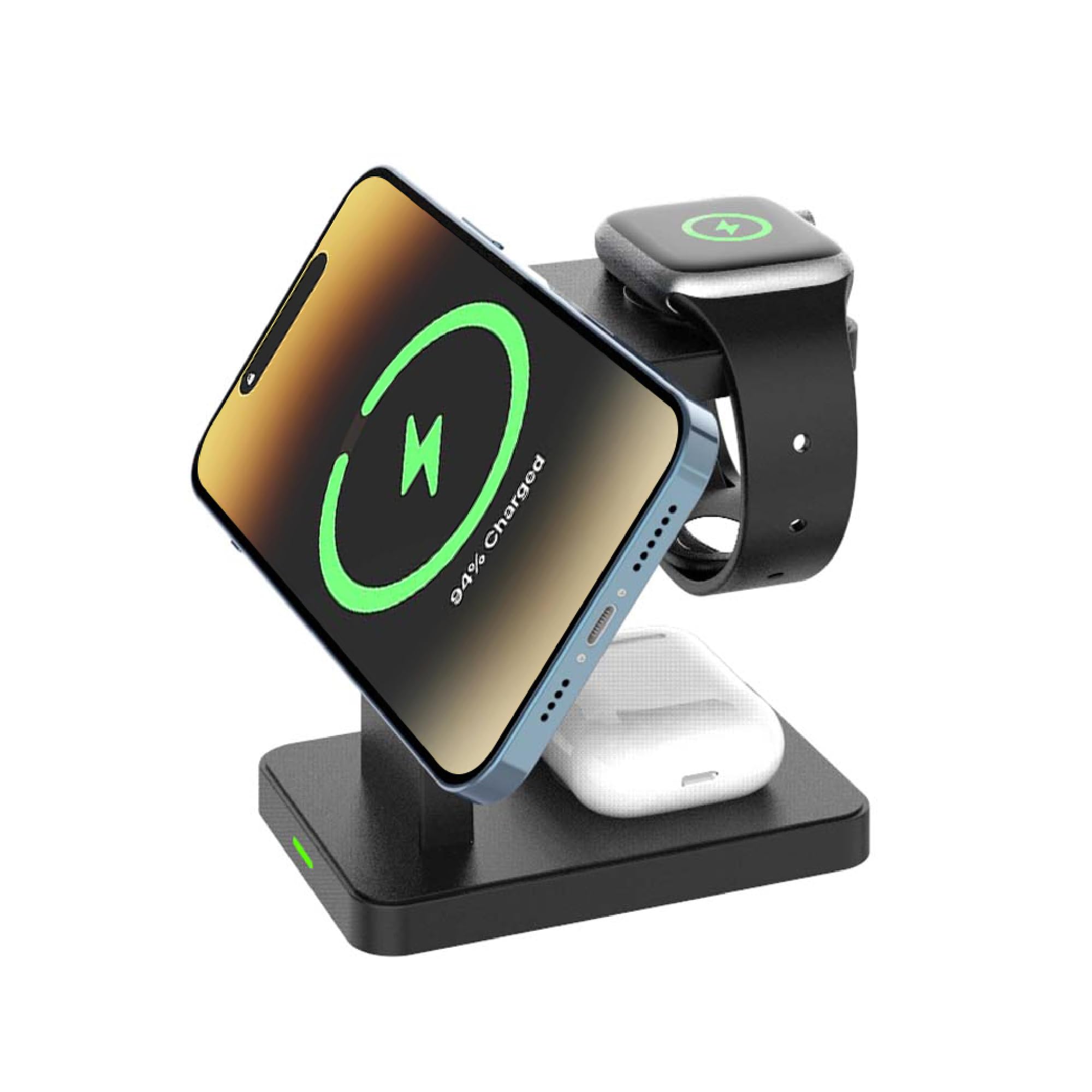 3 in 1 Wireless Charging Station Compatible with MagSafe Charger for