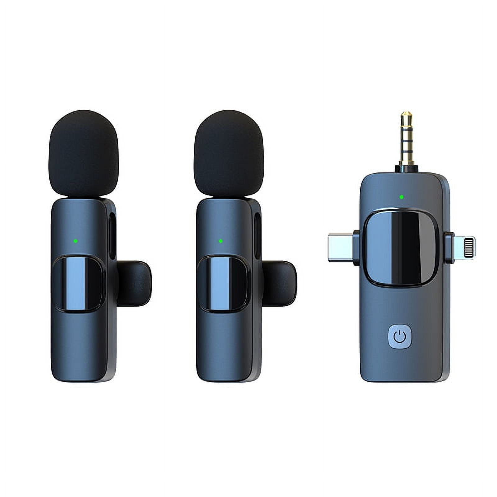 3 in 1 Wireless Microphone for iPhone, Android, Camera, USB-C ...