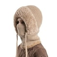 thumbnail image 1 of 3 in 1 Women's Beanie Hat with Scarf and Face Mask, Warm Knit Fleece Lined Balaclavas Winter Hats for Women Cold Weather Outdoor 2026 Knitted Cold Weather Balaclava Hood Caps,Khaki, 1 of 7