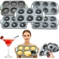 thumbnail image 1 of 3 in 1 Wreath Ice Cube Tray with 6 Hole, Holiday Christmas Silicone Molds for Ice Cubes, Cakes, Soap, Washable, Easy to Demold, Resistant to High Temperatures up to 260℃ Celsius (Mix), 1 of 8