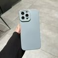 thumbnail image 1 of 3 in 1 for iPhone 13 Pro Max Case, Luxury Silicone Rubber Upgraded Lens Protection, Soft Microfiber Lining Shockproof Protective Slim Fit Phone Case Cover for iPhone 13 Pro Max, Bluegray, 1 of 6