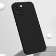 thumbnail image 1 of 3 in 1 for iPhone 15 Plus Case, Luxury Silicone Rubber Upgraded Lens Protection, Soft Microfiber Lining Shockproof Protective Slim Fit Phone Case Cover for iPhone 15 Plus, Black, 1 of 9