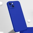 thumbnail image 1 of 3 in 1 for iPhone 15 Plus Case, Luxury Silicone Rubber Upgraded Lens Protection, Soft Microfiber Lining Shockproof Protective Slim Fit Phone Case Cover for iPhone 15 Plus, Kleinblue, 1 of 9