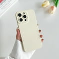 thumbnail image 1 of 3 in 1 for iPhone 16 Pro Case, Luxury Silicone Rubber Upgraded Lens Protection, Soft Microfiber Lining Shockproof Protective Slim Fit Phone Case Cover for iPhone 16 Pro, White, 1 of 7