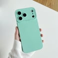 thumbnail image 1 of 3 in 1 for iPhone 17 Pro Case, Luxury Silicone Rubber Upgraded Lens Protection, Soft Microfiber Lining Shockproof Protective Slim Fit Phone Case Cover for iPhone 17 Pro, Lightcyan, 1 of 8