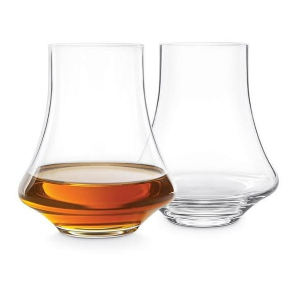3.1 in. Revolve Crystal Whiskey Glass, Clear