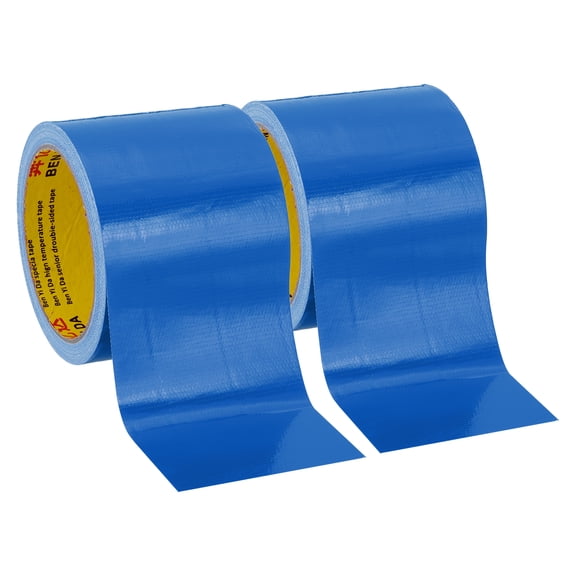 Uxcell 3.1"x0.01" Bookbinding Tape 2 Roll 11 Yard Cloth Bookbinding Repair Tape Book Binding Tape Self Adhesive Blue