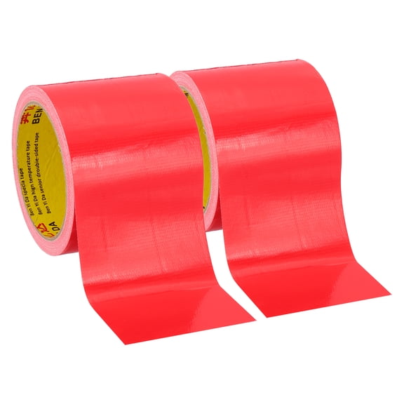 Uxcell 3.1"x0.01" Bookbinding Tape 2 Roll 11 Yard Cloth Bookbinding Repair Tape Book Binding Tape Self Adhesive Red