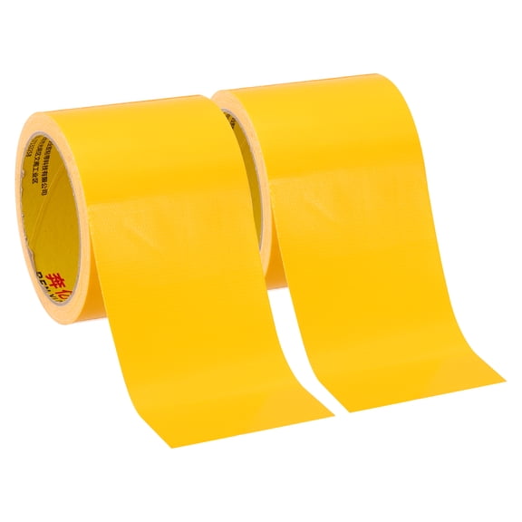 Uxcell 3.1"x0.01" Bookbinding Tape 2 Roll 11 Yard Cloth Bookbinding Repair Tape Book Binding Tape Self Adhesive Yellow