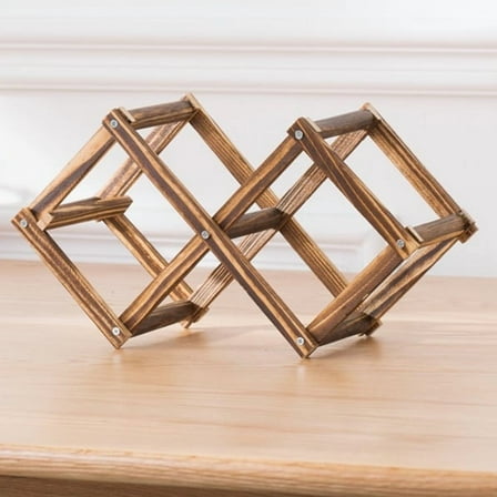 3/10 Bottles Wooden Wine Rack Wine Holders Kitchen Assembled Display Stand Organizer Storage Bar Wine Cabinet Wine Bottle Rack