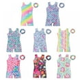 thumbnail image 1 of 3-10 Years Leotard For Girls Gymnastics with Scrunchie Racerback Style Soft Fabric Athletic Wear, 1 of 10