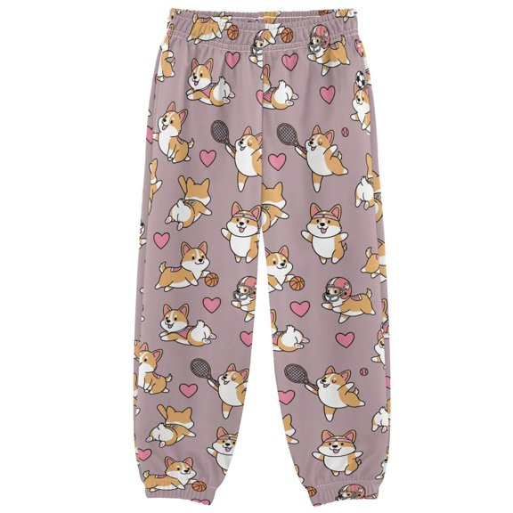 3-10T Pants Beautiful and Funny Corgi Sog Cool Casual Sweatpants Joggers