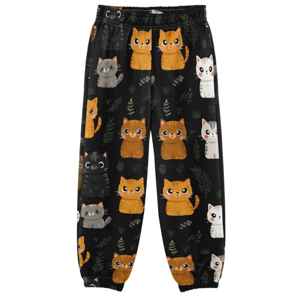 3-10T Pants Cats and Weeds Cool Casual Sweatpants Joggers