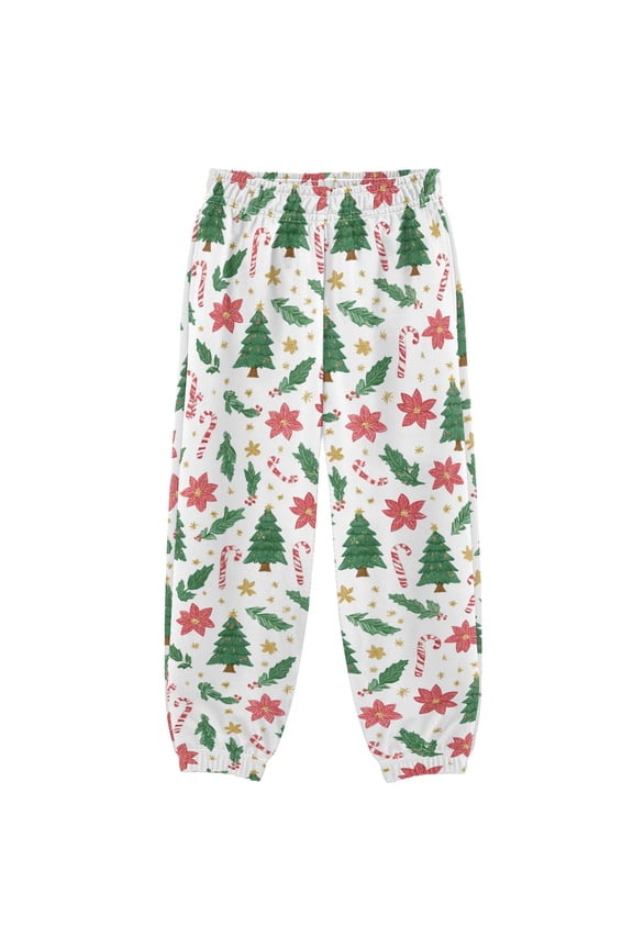 3-10T Pants Christmas Tree Candy Cane Cool Casual Sweatpants Joggers