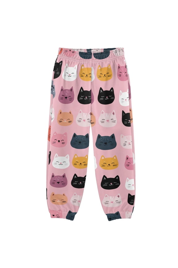 3-10T Pants Cute Cat Cool Casual Sweatpants Joggers