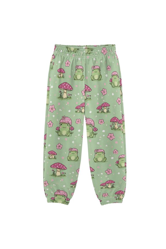 3-10T Pants Frog with Mushroom Head Cool Casual Sweatpants Joggers
