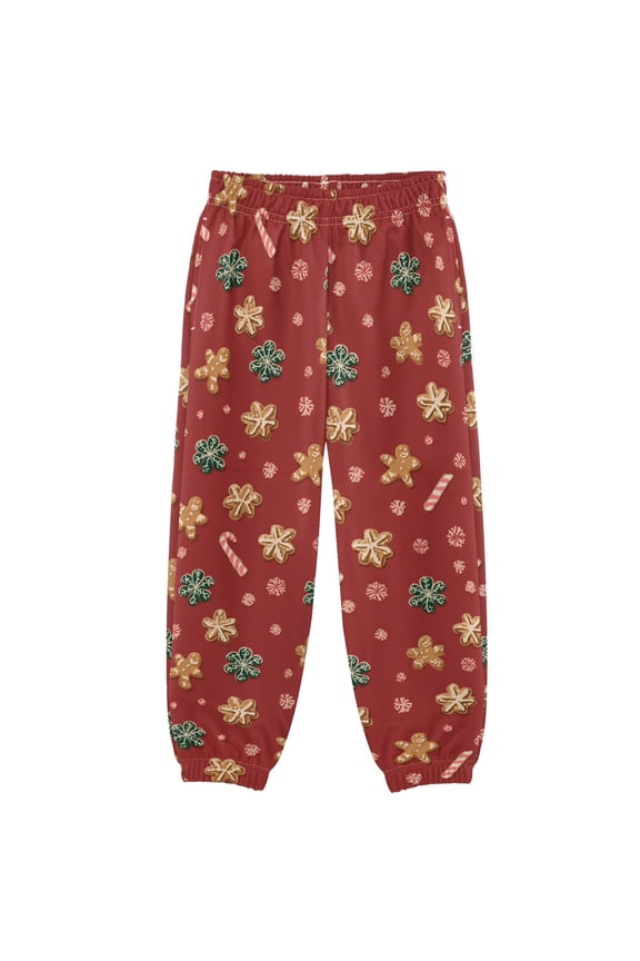 3-10T Pants Gingerbread Man Candy Cane Cool Casual Sweatpants Joggers