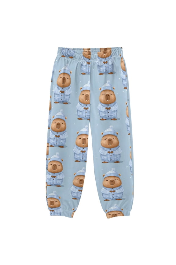 3-10T Pants Pajama Groundhog Pattern Cool Casual Sweatpants Joggers