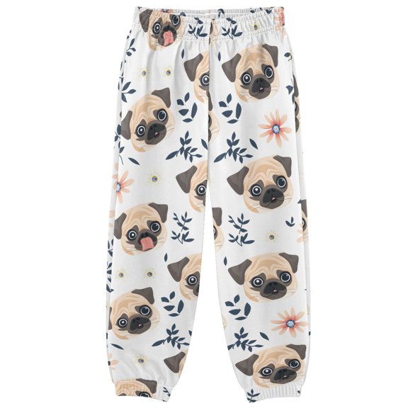 3-10T Pants Pug Cool Casual Sweatpants Joggers