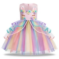 Unicorn Costume For Girls Dress Up Clothes For Little Girls Rainbow Unicorn  Tutu With Headband Birthday Gift
