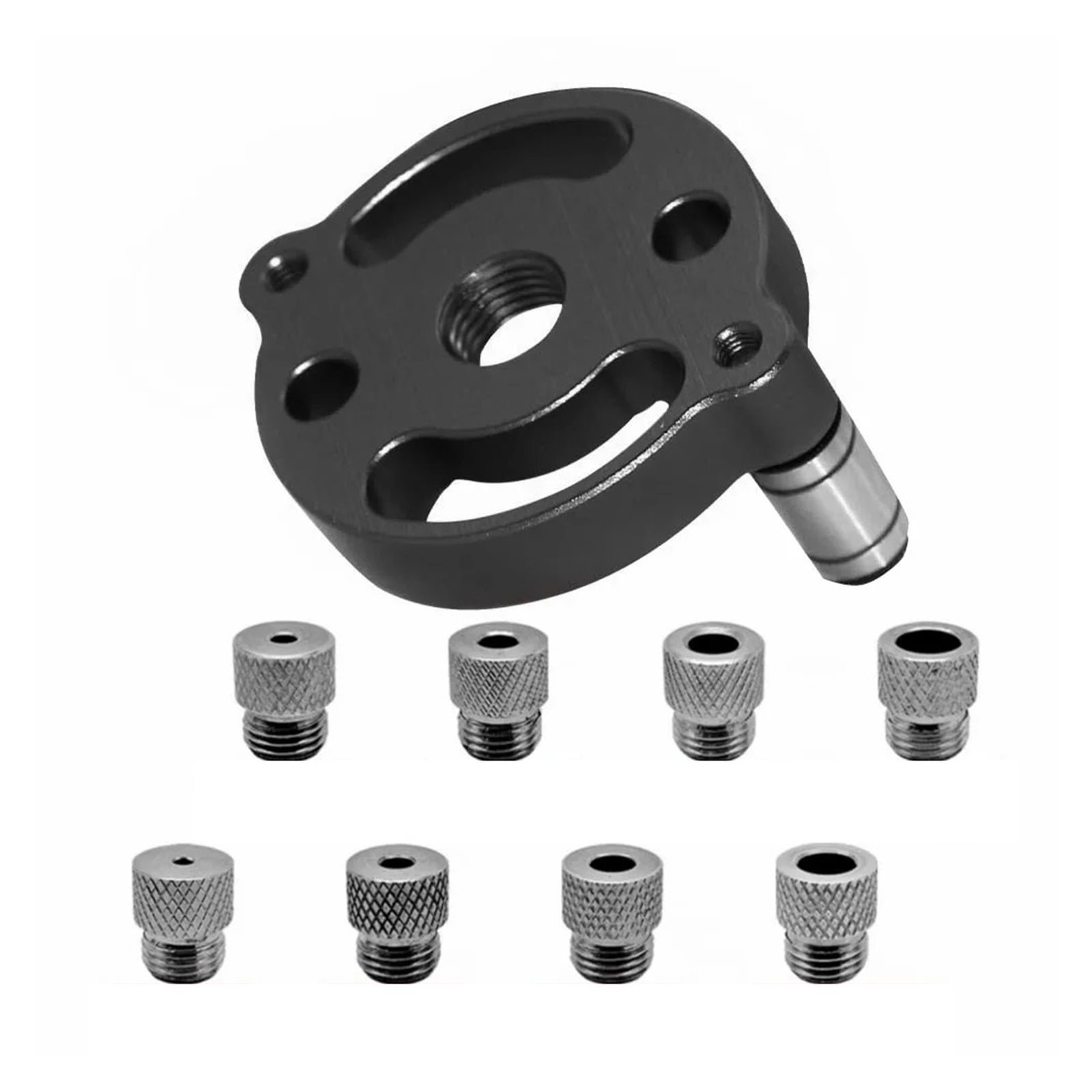 3-10mm Dowel Jig Kit-Self Centering Drill Guide Locator with 8 Steel Bushing Woodworking Aluminum