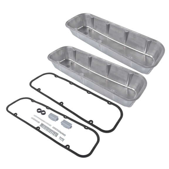 3-11/16" Tall Finned Aluminum Valve Covers Fits Chevy Big Block 396 402 427 454