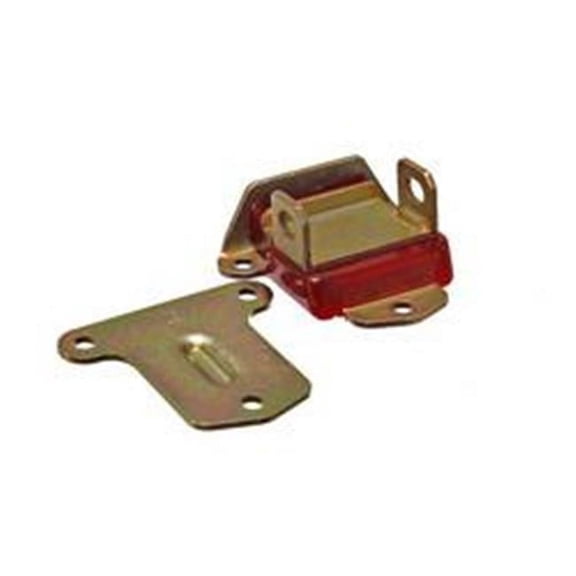 3.1114R Motor Mount Each - Steel - Polyurethane - Zinc - Red - 58-72 Chevy V8