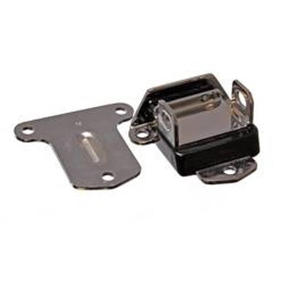 3.1115G Motor Mount Each - Steel - Polyurethane - Chrome - Black - 58-72 Chevy