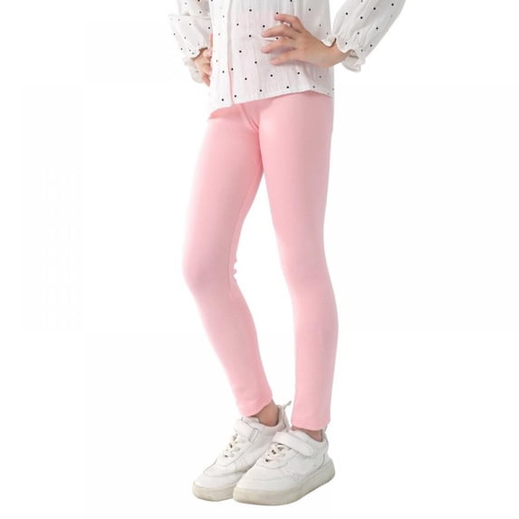 3-11Y Girl's Elastic Wideband Waist Leggings High Waisted Yoga Workout Tights Pants