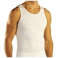 thumbnail image 1 of 3-12 Packs Mens 100% Cotton Tank Top A-Shirt Undershirt Ribbed Black White (L, White, 3 Pack), 1 of 2