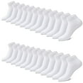 thumbnail image 1 of 3-12 Pairs Mens Plain Solid Cotton Sports Ankle Athletic Socks Low Cut Size 9-13, 1 of 7