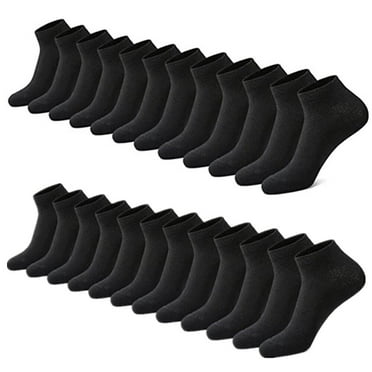 3-12 Pairs Mens Plain Solid Cotton Sports Ankle Athletic Socks Low Cut Size 9-13